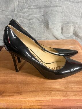Sam Edelman Black Patent Pointed-Toe‎ High Heels